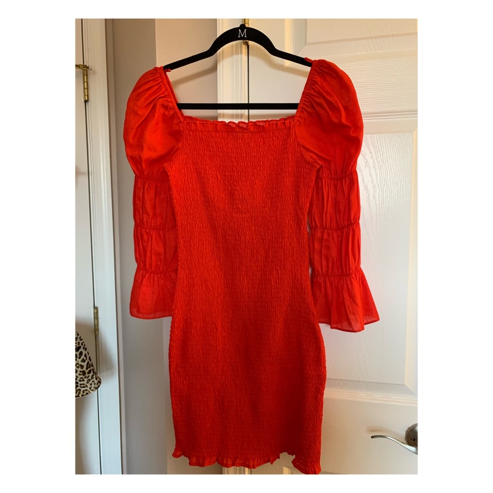 Never Worn Red JOA mini tight fitting dress